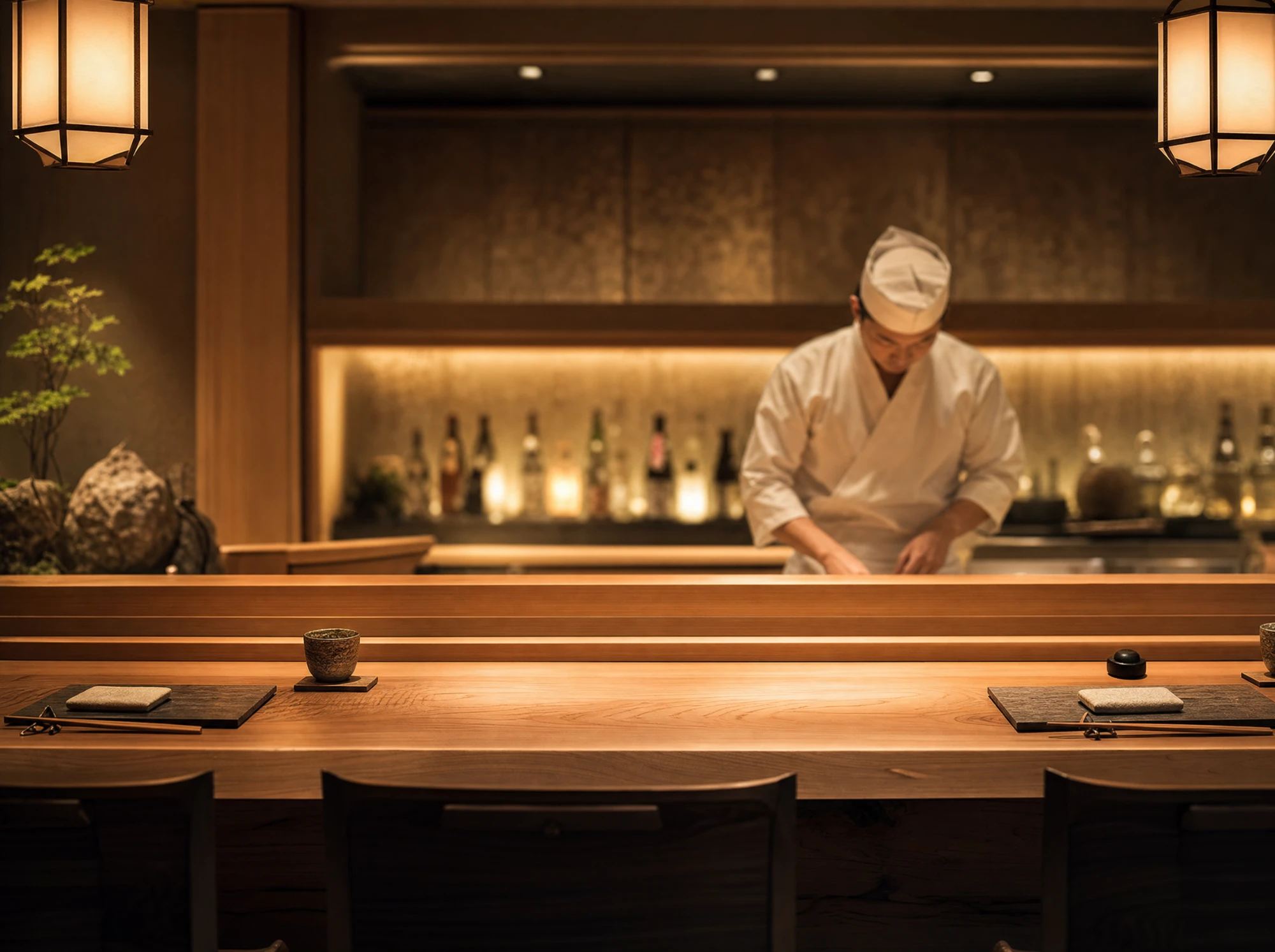 割烹 花暦 の店内